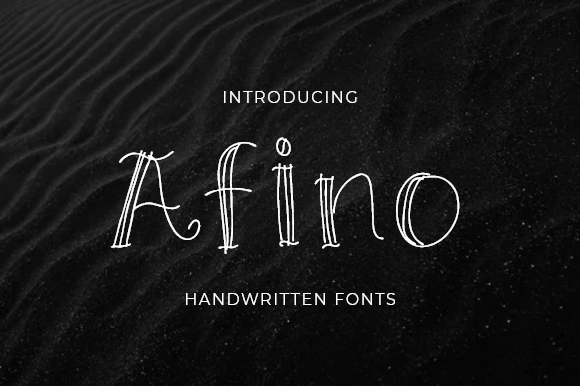 Afino: A Handwritten Font for Makers