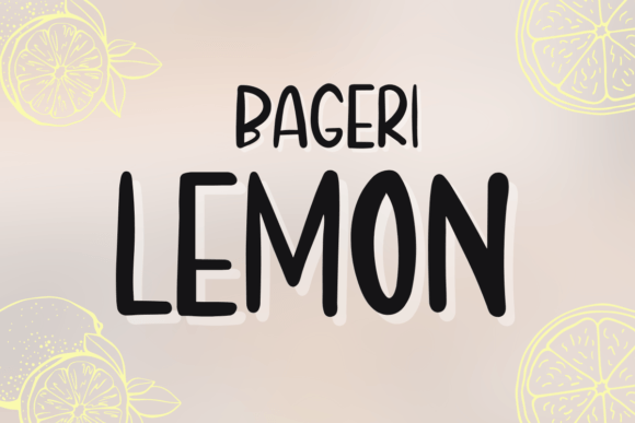 Bageri Lemon: A Friendly Handwritten Font for Brands
