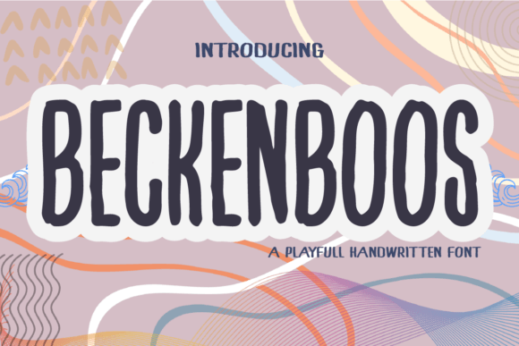 Beckenboss: A Handwritten Typeface for Modern Editors