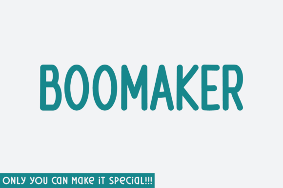 Boomaker: A Unique Handwritten Display Font for Web Design