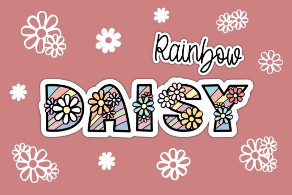 Daisy Rainbow: A Playful Decorative Font for Editorial Design