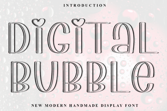 Digital Bubble: A Playful Display Font for Modern Web Design