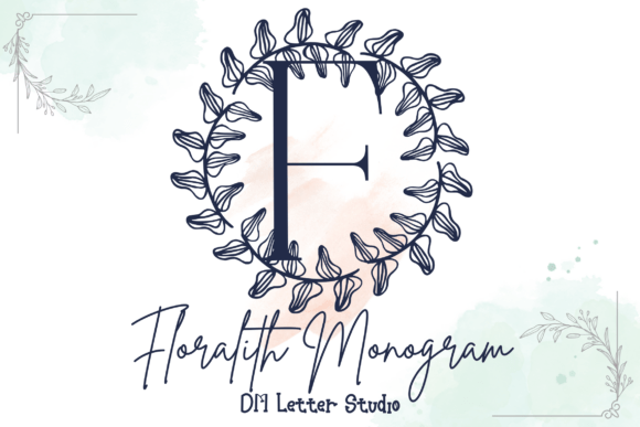 Floralith Monogram: A Refined Typeface for Editorial Design