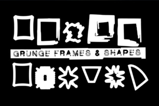 Grunge Frames Font for Crafters