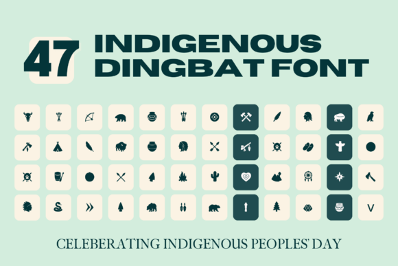 Indigenousdingbats Regular Font for Branding