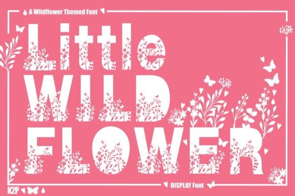Little Wildflower: A Nature-Inspired Decorative Font