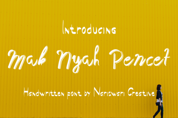Mak Nyah Pencet: A Handwritten Typeface for Editorial Charm