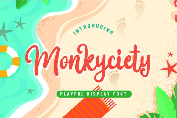 Monkyciety: A Playful Script Font for Social Campaigns