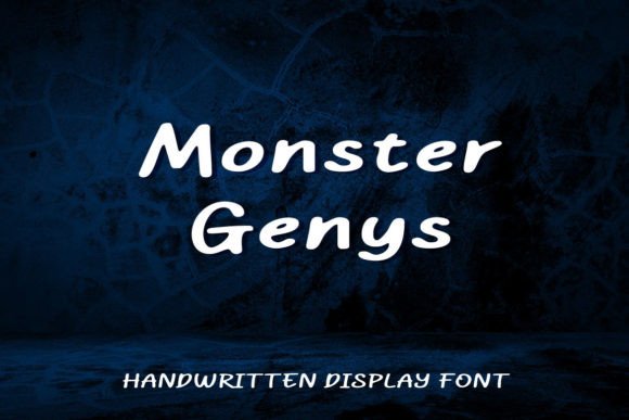 Monster Genys: The Handwritten Font for Branding