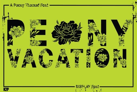 Peony Vacation Font: Elevate Your Brand Identity