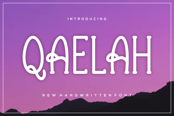 Qaelah: A Handwritten Font for Crafters