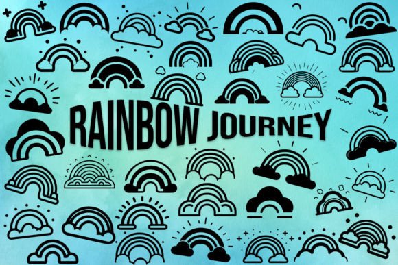 Rainbow Journey: A Playful Display Font for Branding