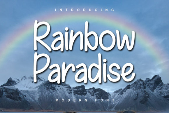 Rainbow Paradise: A Handwritten Font for Web Design