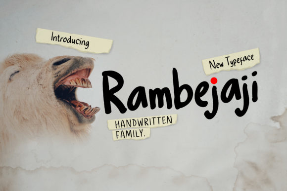 Rambejaji Font: Elevate Your Brand Identity