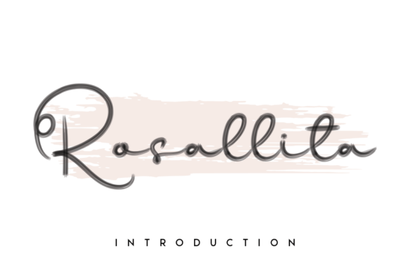 Rosallita: A Handwritten Font for Editorial Grace