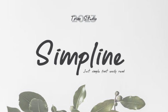 Simpline: A Handwritten Font for Editorial Calm