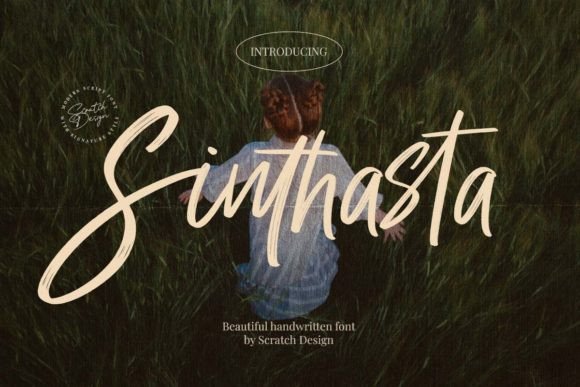 Sinthasta: A Textured Script Font for Editorial Design