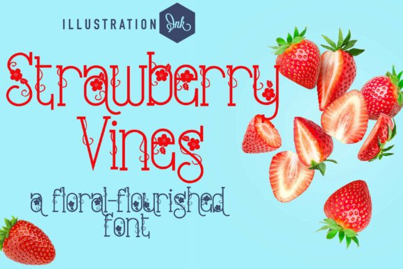 Strawberry Vines: A Decorative Font for Crafters