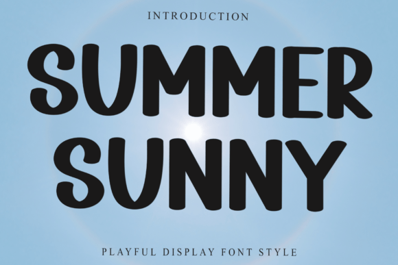Summer Sunny: A Bright Display Font for Web Design