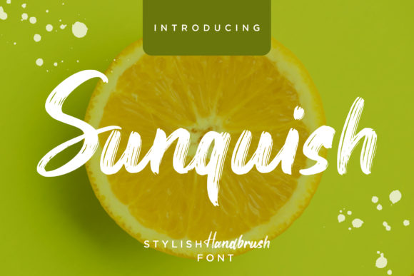 Sunquish: A Handwritten Font for Digital Elegance