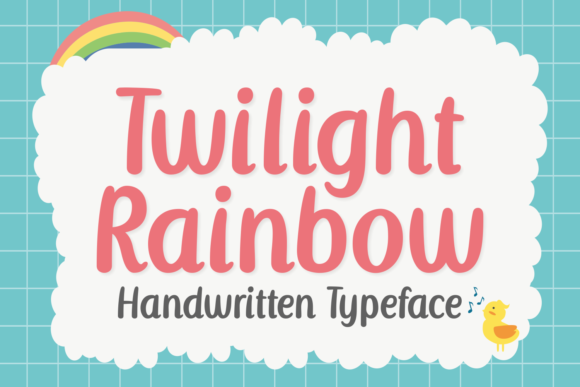 Twilight Rainbow: A Handwritten Font for Web Design